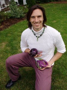 Eric Lindemer with the Purple Fruits of the Harvest